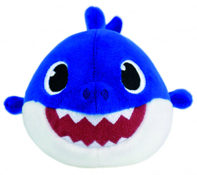 knuffel Haai junior 17 cm pluche blauw/wit