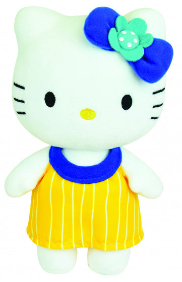 knuffel Hello Kitty junior 20 cm pluche geel/wit