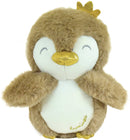 knuffel Luminou pinguin lichtgevend 14 cm pluche taupe