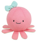 knuffel Tricotou octopus 22 cm polyester roze