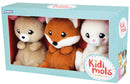 knuffeldieren Kidimols junior 15 cm pluche 3 stuks