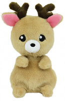 knuffelhert Kidimols Olga 15 cm pluche lichtbruin/roze