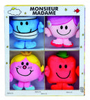 knuffels Mr. & Little Miss pluche 12 cm 4-delig