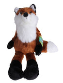 knuffelvos junior 65 cm pluche bruin/wit