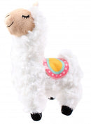 muzikale knuffel Lola Lama junior 24 cm wit