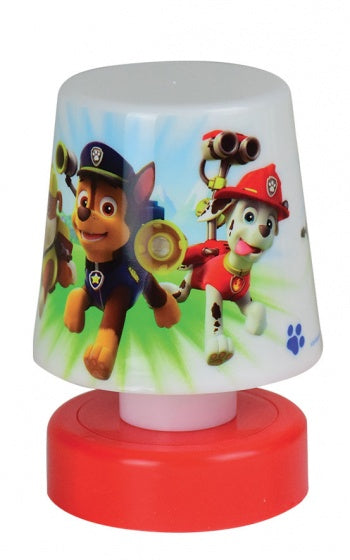 nachtlamp Pusher Paw Patrol 11 cm wit/rood