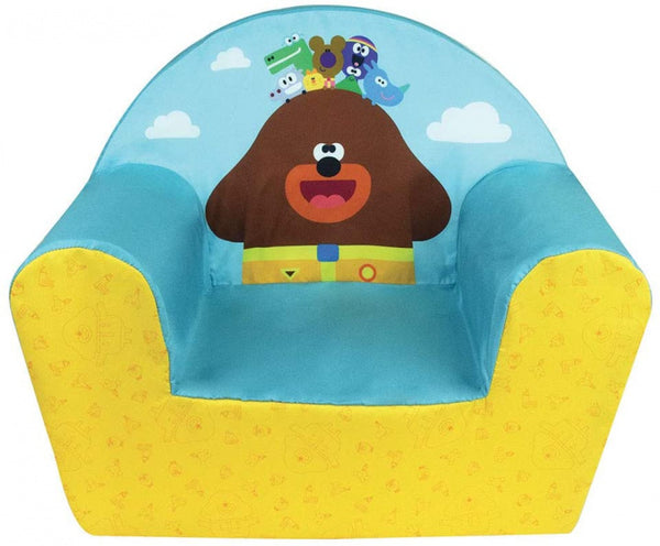 stoel Hé Oua Oua junior 52 x 33 x 42 cm blauw/geel