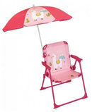 tuinstoel met parasol Lola Lama 39 x 39 x 53 cm roze
