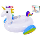 opblaasdier eenhoorn junior 132 x 110 cm vinyl wit