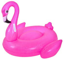 opblaasdier flamingo junior 110 x 102 cm vinyl roze