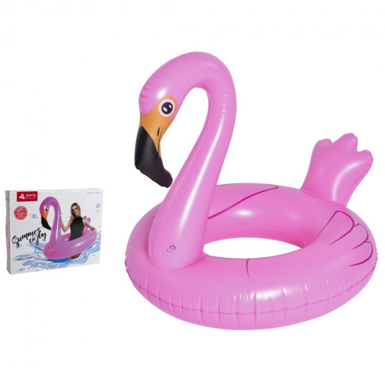 zwemband flamingo 115 x 110 cm vinyl roze