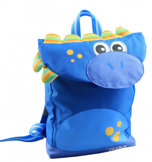 schooltas Dino junior 7,5 liter polyester blauw