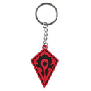 sleutelhanger Battle for Azeroth Horde metaal rood/zwart