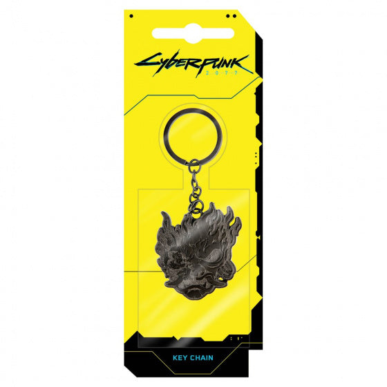 sleutelhanger Samurai Demon metaal zwart