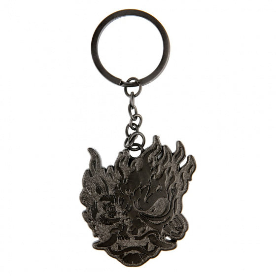 sleutelhanger Samurai Demon metaal zwart
