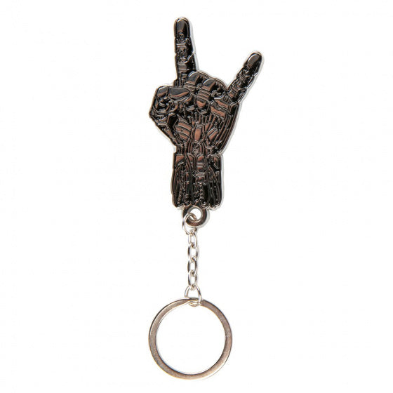 sleutelhanger Silverhand 3,8 x 7 cm metaal zilver