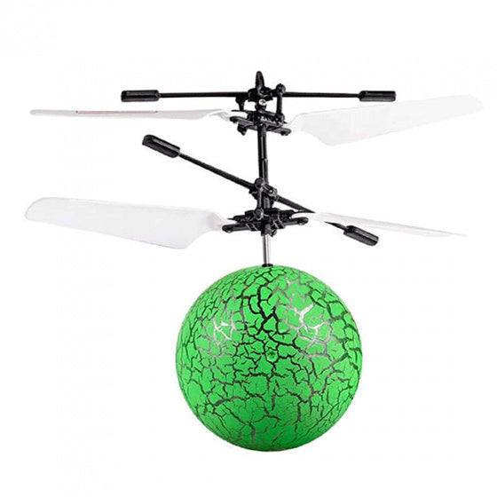 drone flying ball 19,4 x 16 x 6 cm groen