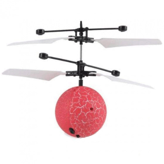 drone flying ball 19,4 x 16 x 6 cm rood