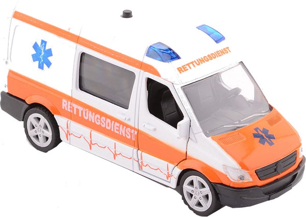 ambulance Super Cars met licht en geluid 17 cm