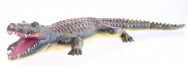 Animal World Soft Touch krokodil oranje/bruin 60 cm