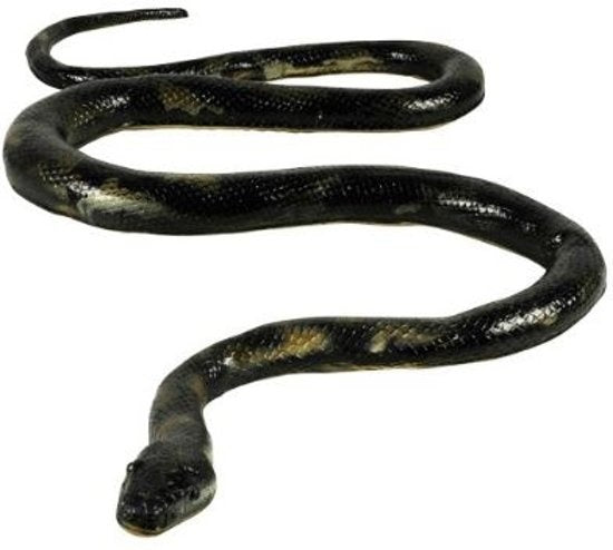 Animal World Soft Touch slang zwart 135 cm