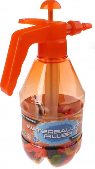 Aqua Fun ballonvuller met 250 ballonnen oranje 30 cm