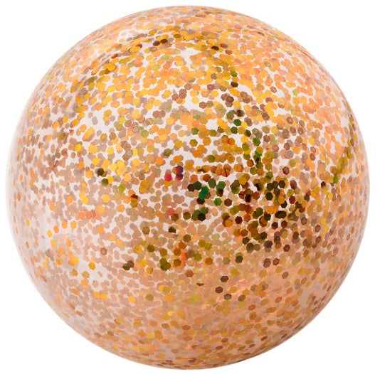 bal opblaasbaar glitters 85 cm goud