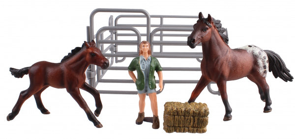 Country Life paardenverzorging bruin stippen 14 cm