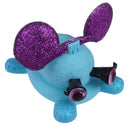 DIY-dier Fuzzy Fun junior 8 x 11 cm pluche paars/wit