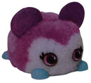 DIY-dier Fuzzy Fun junior 8 x 11 cm pluche paars/wit