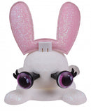 DIY-dier Fuzzy Fun junior 8 x 11 cm pluche roze/wit