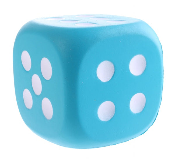 Dobbelsteen EVA foam 12 cm blauw