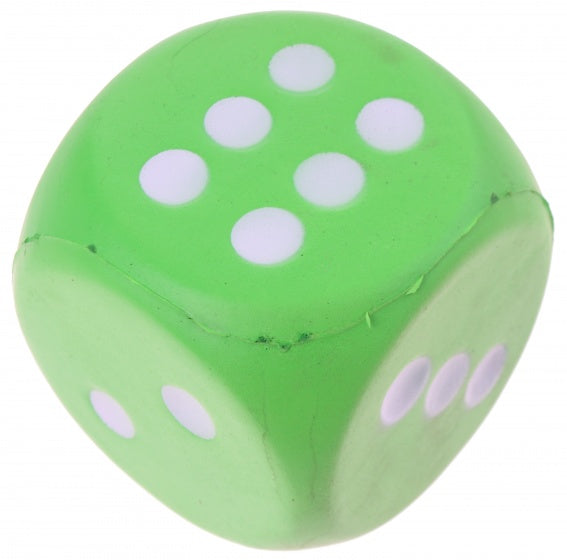 foam dobbelsteen 7,5 cm groen