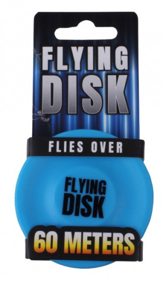 frisbee 6,5 x 1,5 cm siliconen blauw
