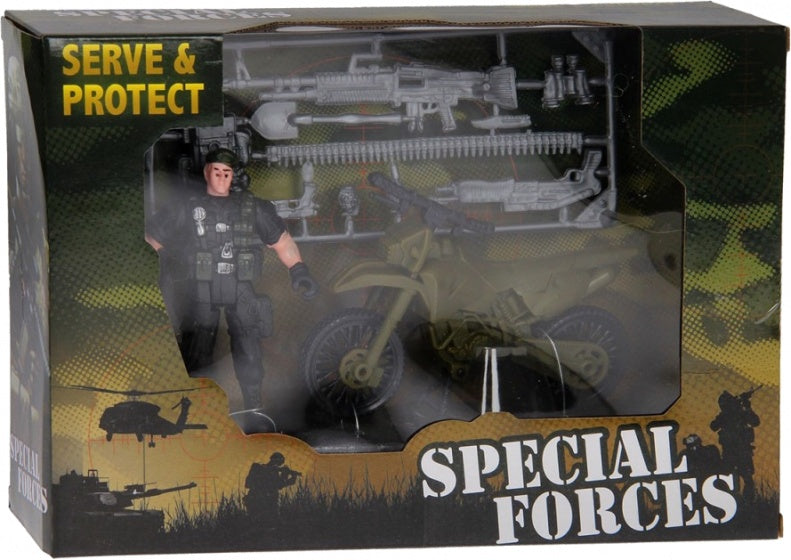 leger speelset Army Forces motor legergroen