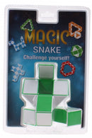 magische kubus Slang junior 9 cm groen/wit