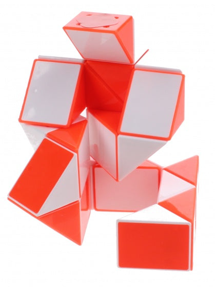 magische kubus Slang junior 9 cm oranje