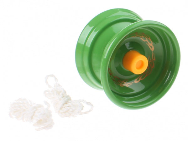metalen jojo met extra koord 5,5 cm groen