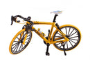 miniatuur model racefiets die-cast 18 x 5 x 10 cm 1:10 geel