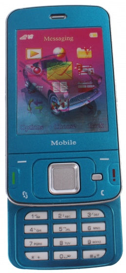 mobiele speelgoed telefoon blauw 13 x 5.5