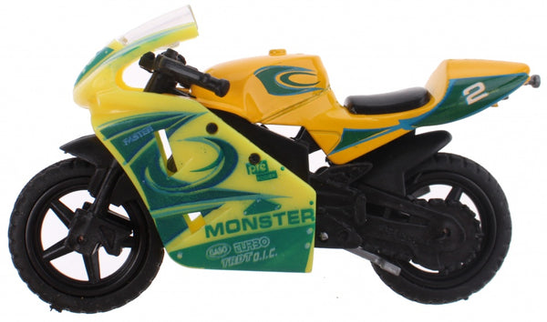 motor Super Bike 2 junior 1:24 die-cast geel/zwart