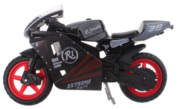 motor Super Bike 38 junior 1:24 die-cast zwart/wit/rood