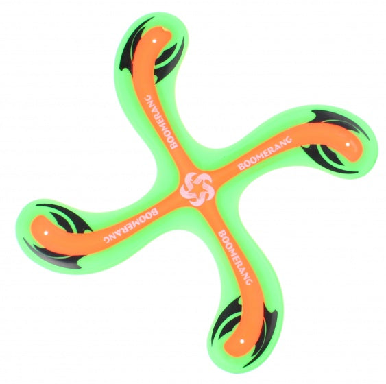 Outdoor Fun boomerang groen 25 cm