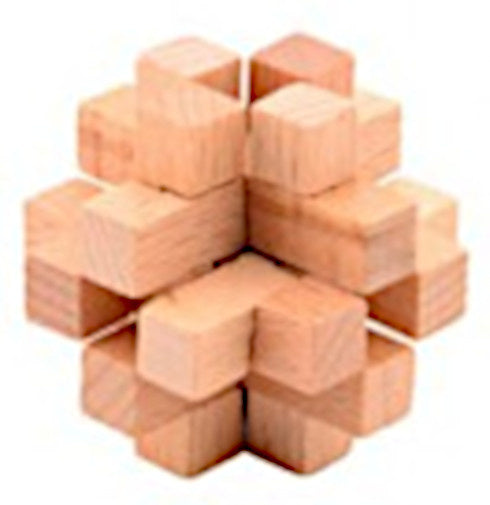 puzzel hersenkraker 4,5 cm hout blank (E)