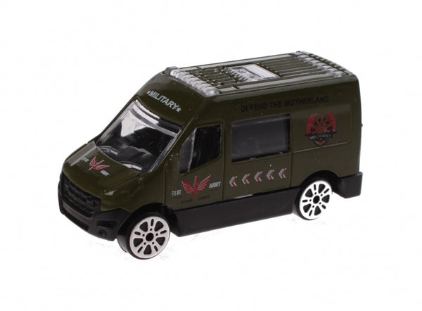schaalmodel busje 1:64 groen 7 cm