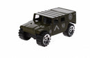 schaalmodel jeep 1:64 groen 7 cm