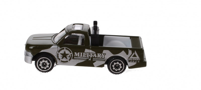 schaalmodel legerauto 1:64 groen 7 cm