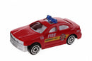 schaalmodel sedan 1:64 rood 7 cm