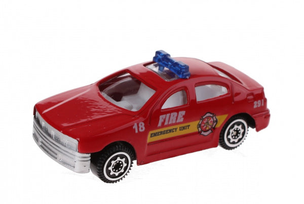 schaalmodel sedan 1:64 rood 7 cm