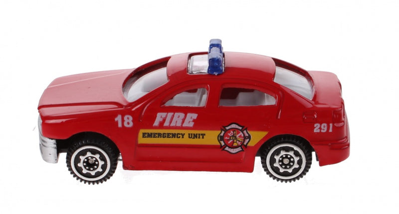schaalmodel sedan 1:64 rood 7 cm